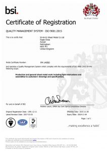 BSI ISO9001:2015